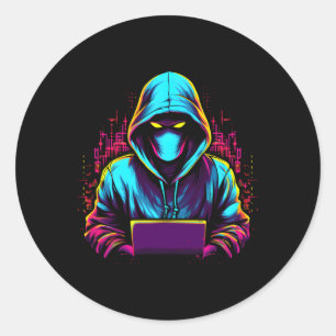 ホワイトハッカーとサイバーWのためのサイバーセキュリティ専門家 ラウンドシール