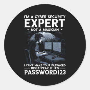 ホワイトハッカーとサイバーWのためのサイバーセキュリティ専門家 ラウンドシール