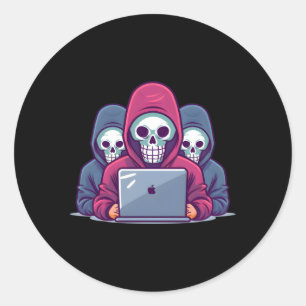 ホワイトハッカーとサイバーWのためのサイバーセキュリティ専門家 ラウンドシール