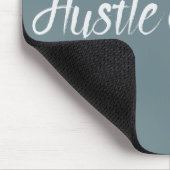 ホワイトハッスルとハートタイポグラフィ マウスパッド (コーナー)