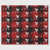 ホワイトハトオーナメント ラッピングペーパー (フラット)