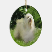 ホワイトハバネオンポーズホリデイオーナメント セラミックオーナメント (右)