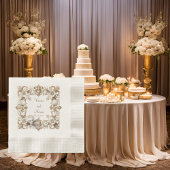 ホワイトハミングバードコーインドランチョンナプキンズ 縁ありランチョンナプキン