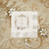 ホワイトハミングバードミニマリストコーニングカクテル 縁ありカクテルナプキン