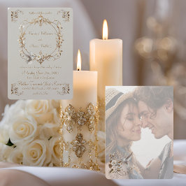 ホワイトハミングバードミニマル結婚式招待状 招待状