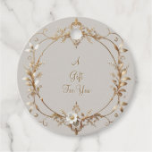 ホワイトハミングバードメッセージカード フェイバータグ (正面)