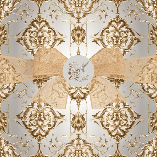 ホワイトハミングバード包装シール ラウンドシール