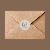 ホワイトハミングバード包装シール ラウンドシール