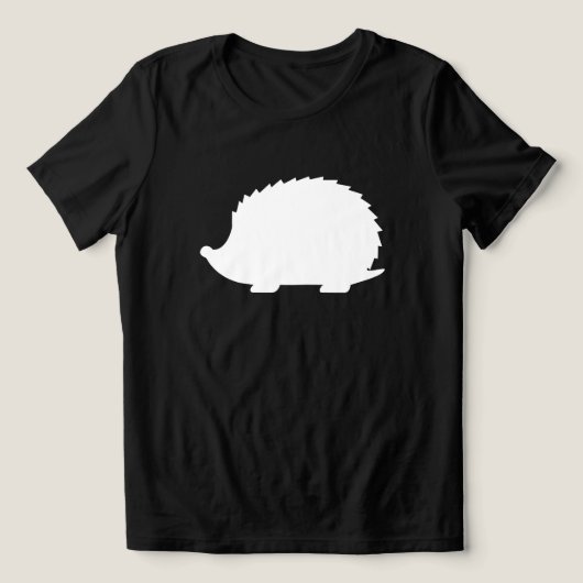 ホワイトハリネズミ トライブレンドTシャツ (デザイン正面)