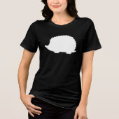 ホワイトハリネズミ トライブレンドTシャツ (正面)