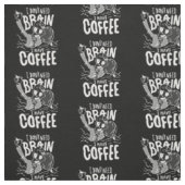 ホワイトハロウィンコーヒー飲みゾンビ ファブリック (見本)