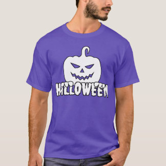ホワイトハロウィンレトロ Tシャツ