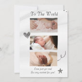 ホワイトハローワールドがあなたの話を発表 招待状 (正面)