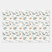 ホワイトハンドドロー植物学 ラッピングペーパーシート (正面3)