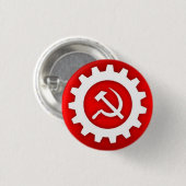 ホワイトハンマーと鎌ピン(ホワイトギア付き) 缶バッジ (正面&裏面)