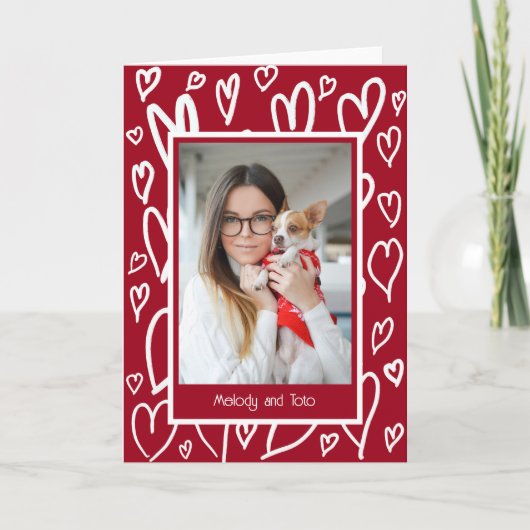 ホワイトハーツバレンタインフォトフレーム シーズンカード (正面)