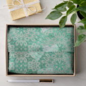 ホワイトハートとレースグリーン 薄葉紙 (ギフト)