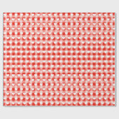 ホワイトハートオンキルテッドジンガム ラッピングペーパー (フラット)