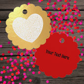 ホワイトハートオンゴールド各種ゴールデンミュージックノート フェイバータグ