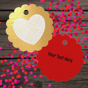 ホワイトハートオンゴールド各種ゴールデンミュージックノート フェイバータグ