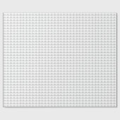 ホワイトハートオンシルバー ラッピングペーパー (フラット)