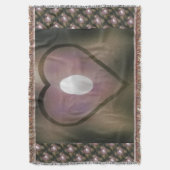 ホワイトハートキルトスタイルムーディブルウィンターカラー スローブランケット (正面縦)