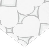 ホワイトハートシルバーダイヤモンド ショートテーブルランナー (コーナー)