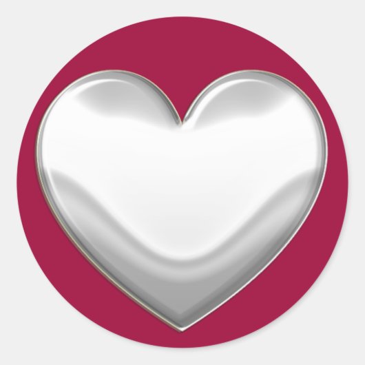 ホワイトハートシール ラウンドシール (正面)