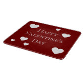 ホワイトハートハッピーバレンタインデー カッティングボード (角)