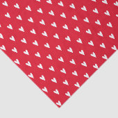 ホワイトハートパターンレッドロマンチック 薄葉紙 (詳細)