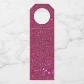 ホワイトハートブルゴーニュグリッターバレンタインデー ボトルネックタグ (裏面)