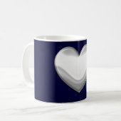 ホワイトハートマグ コーヒーマグカップ (正面左)