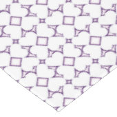 ホワイトハートラベンダーダイヤモンドパターン テーブルクロス (アングル)