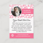 ホワイトハートロマンス作家ブックリリースマーケティング 名刺 (裏面)