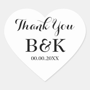 ホワイトハート結婚の封筒用シールはステッカーを好む ハートシール