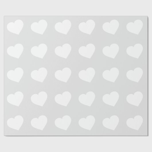 ホワイトハート  ラッピングペーパー (フラット)