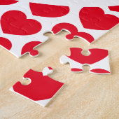 ホワイトハートXOXOバレンタインフラストレーション ジグソーパズル (側面)