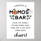 ホワイトハ不気味ロウィーンベビーシャワーモモモザバー ポスター (正面)