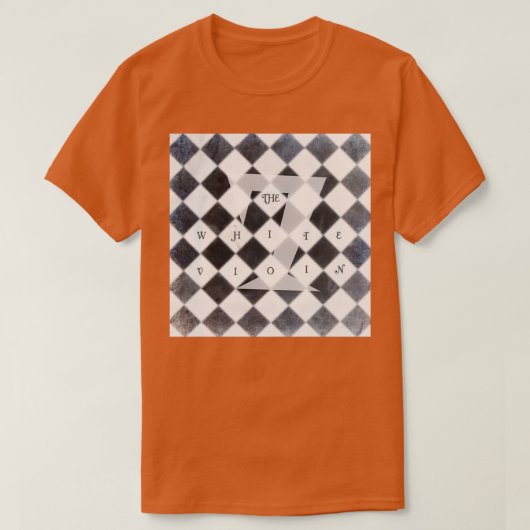 ホワイトバイオリン2 Tシャツ (デザイン正面)