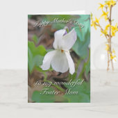 ホワイトバイオレットフォスター母の日のカード カード (黄色い花)