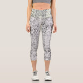 ホワイトバイパースネーケスキン カプリレギンス (正面)