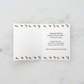 ホワイトバイリンガルボーイバースデーパーティー建築 招待状 (内部)