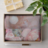 ホワイトバエレガントニーとピンクの牡丹の切り離し 薄葉紙 (ギフト)