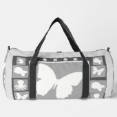 ホワイトバタフライオールパーパストラベルジム週末 ダッフルバッグ (正面)
