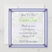 ホワイトバタフライガーデンイースターパーティの招待状 招待状 (裏面)