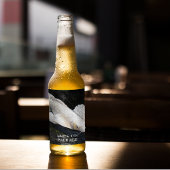 ホワイトバタフライコイ写真パーソナライズされた ビールラベル