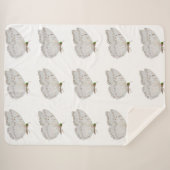 ホワイトバタフライシェルパブランケット シェルパブランケット (正面(横))