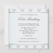 ホワイトバタフライスウィート16バースデーパーティー 招待状 (裏面)