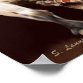 ホワイトバッキングロデオブル ポスター (角)