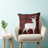 ホワイトバック水牛の格子模様の素朴クリスマス クッション (椅子)